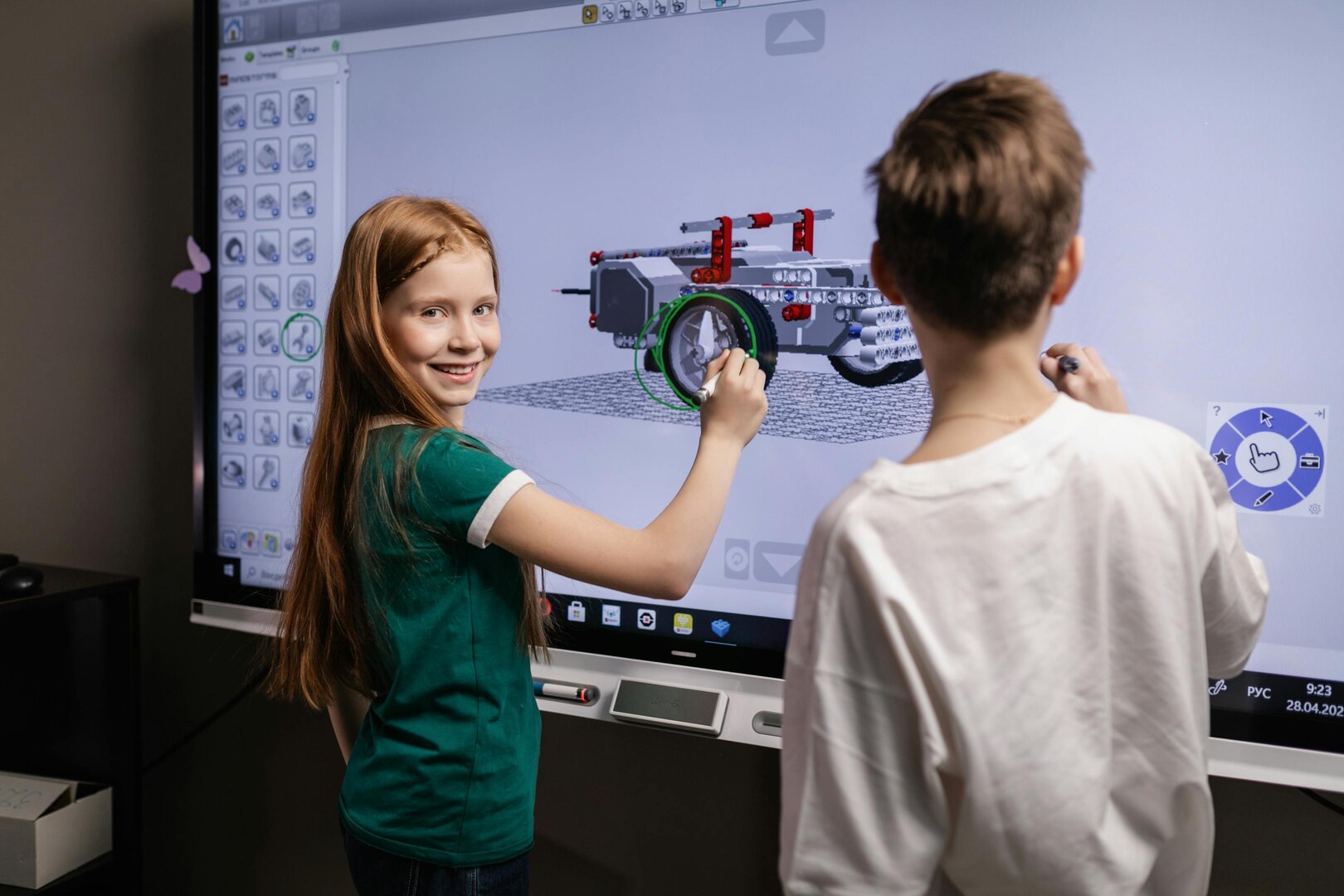 Children learning programming